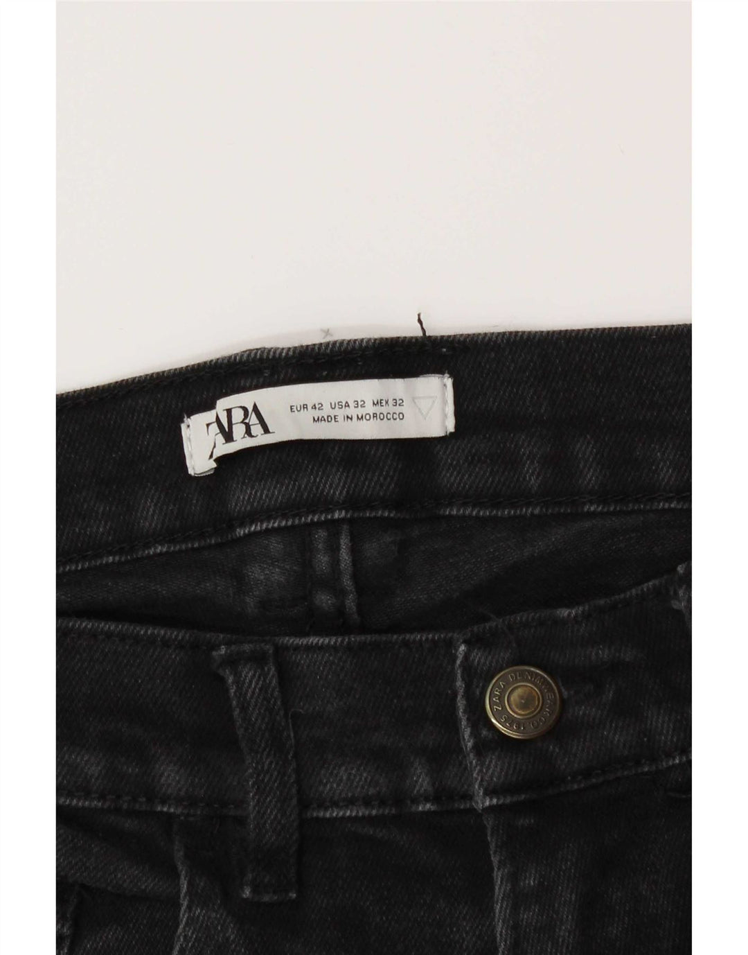 Zara Herren Slim Jeans EU 42 Large W32 L30 Grau