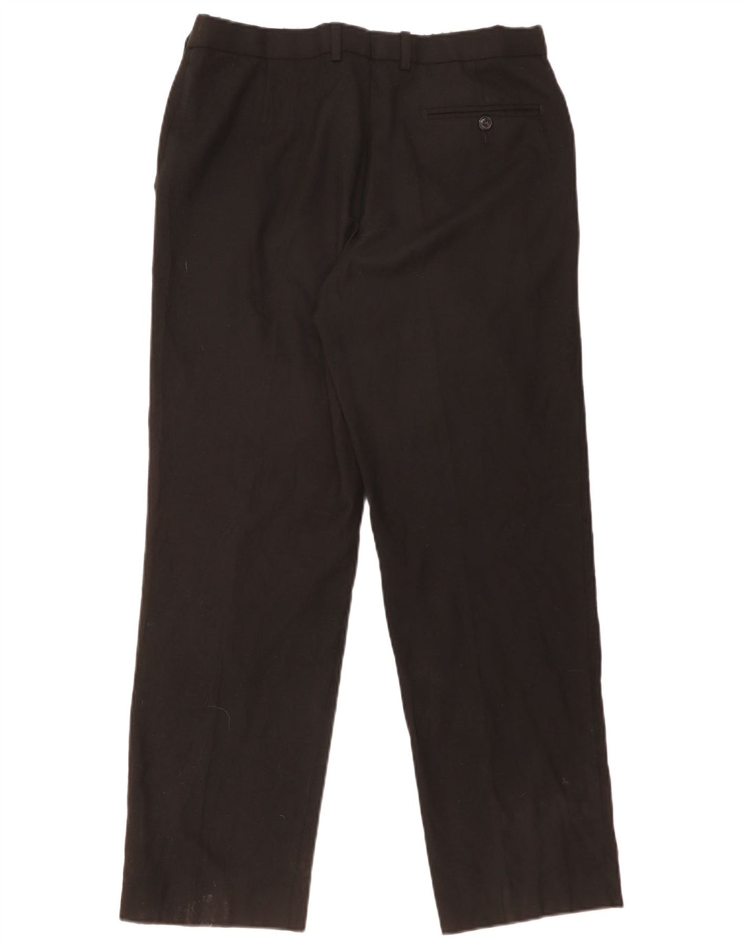 MARKS & SPENCER Herren-Anzughose mit normaler Passform, W34, L31, schwarze Wolle