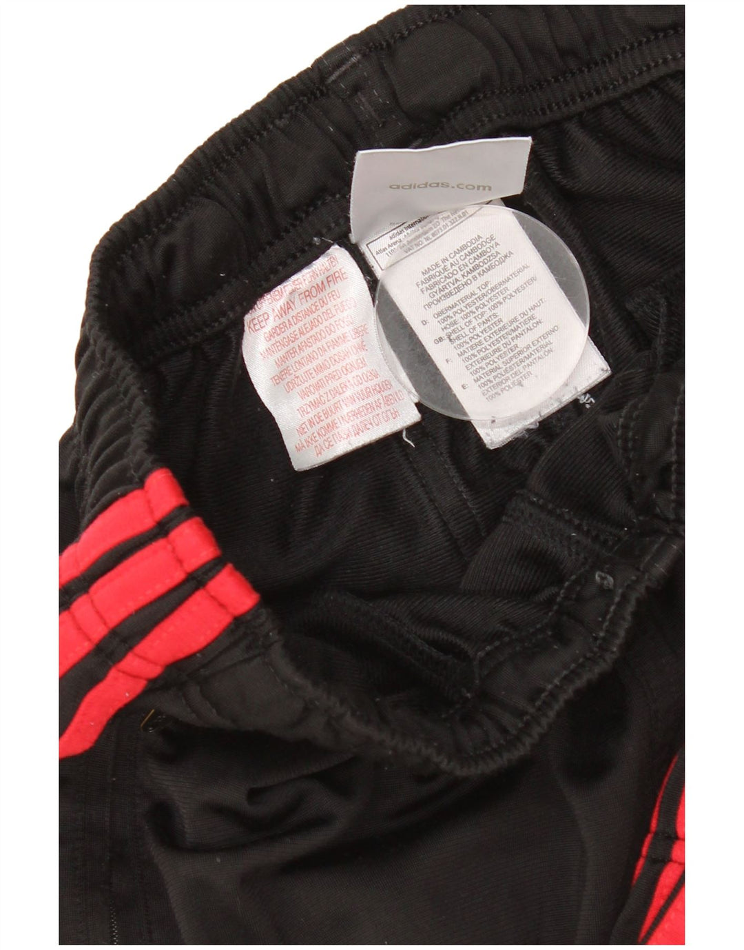 Adidas Jungen-Trainingshose, Jogginghose, 13–14 Jahre, schwarzes Polyester