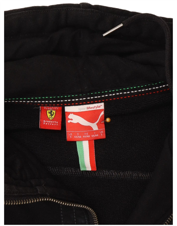 Puma Herren Ferrari Zip Hoodie Pullover Small Schwarz