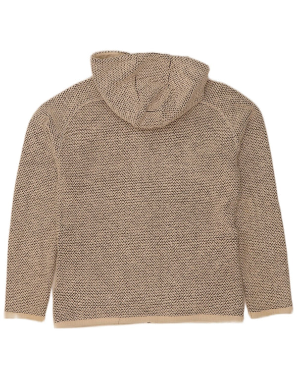 Weird Fish Damen-Kapuzenpullover mit Reißverschluss, UK 14, mittelgrau gefleckte Baumwolle