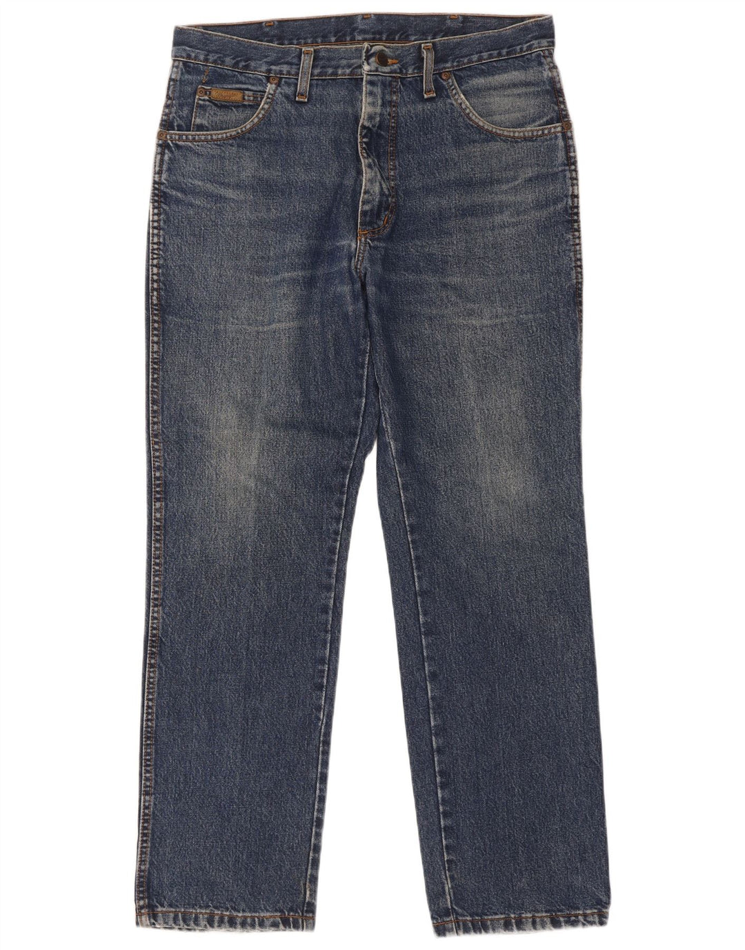 Wrangler Herren Straight Jeans W34 L30 Blaue Baumwolle