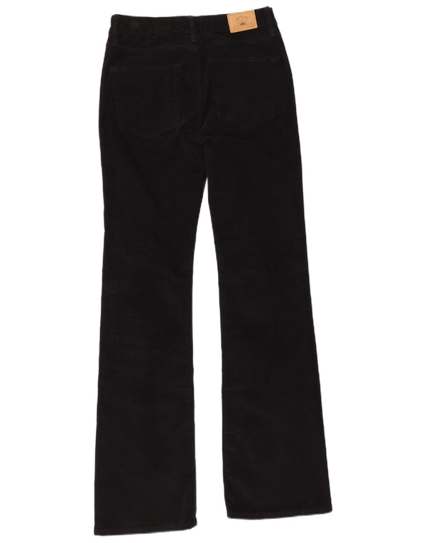Superdry Bootcut-Cordhose für Damen, W28, L33, schwarze Baumwolle