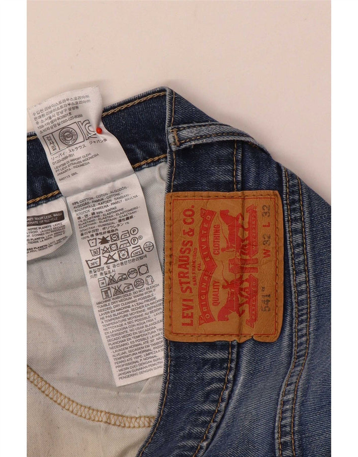 Levi's Herren 541 Tapered Jeans W32 L32 Blaue Baumwolle