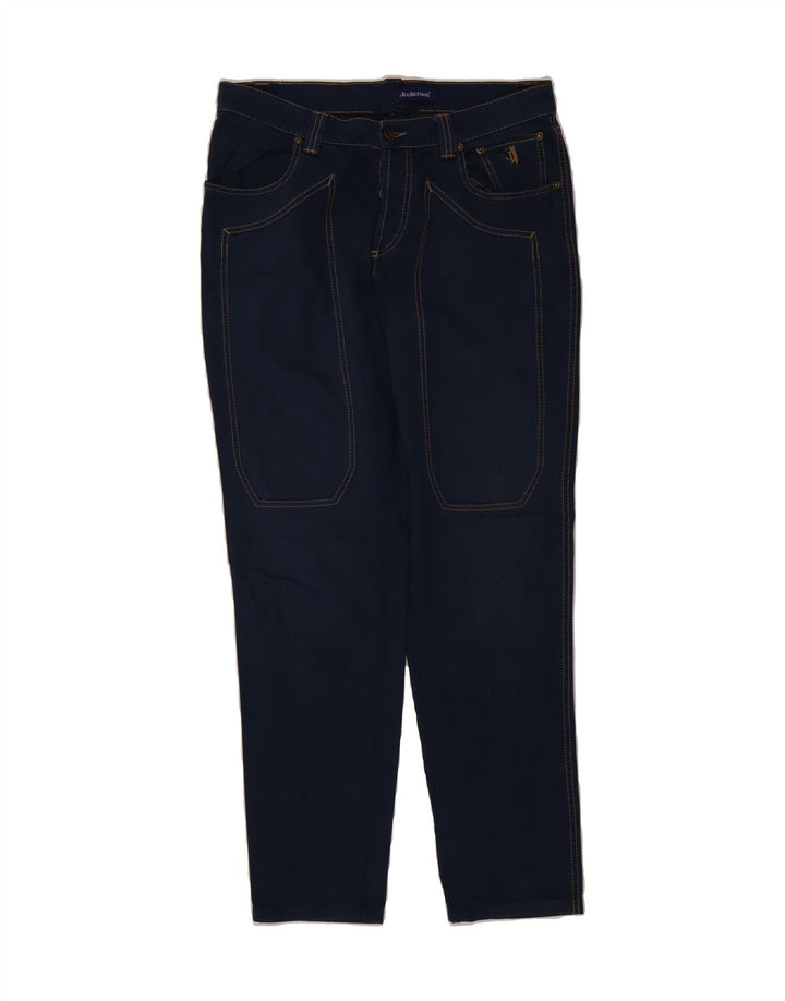 JECKERSON Mens Slim Jeans W34 L31 Navy Blue Cotton Vintage Jeckerson and Second-Hand Jeckerson from Messina Hembry 