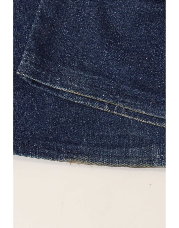 Armani Damen Bootcut Jeans W30 L28 Blaue Baumwolle