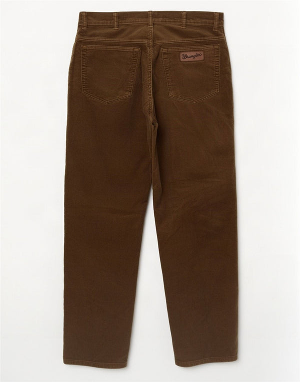 Wrangler Herren Texas Slim Cordhose W36 L30 Braune Baumwolle