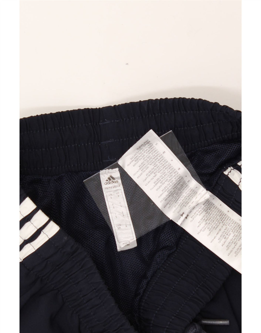 ADIDAS Mens Sport Shorts Small  Navy Blue Polyester Vintage Adidas and Second-Hand Adidas from Messina Hembry 