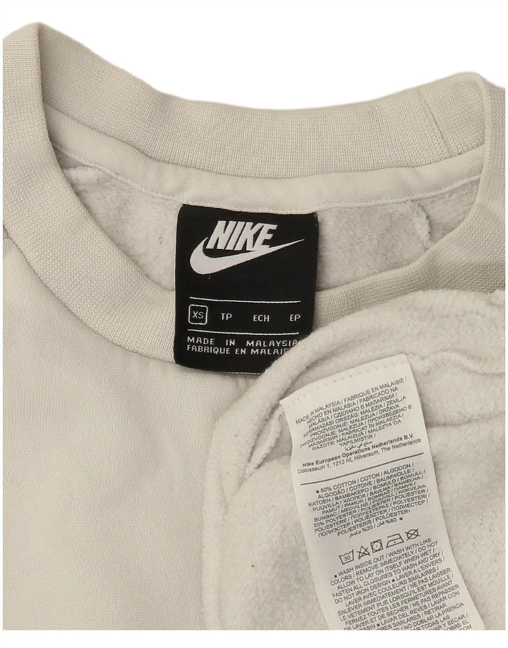 Nike Herren-Sweatshirt mit Grafik, XS, weiße Baumwolle