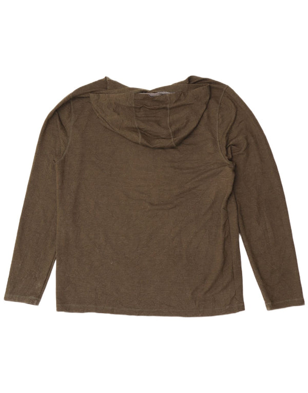 Orvis Herren-Kapuzenpullover, groß, Khaki, Viskose