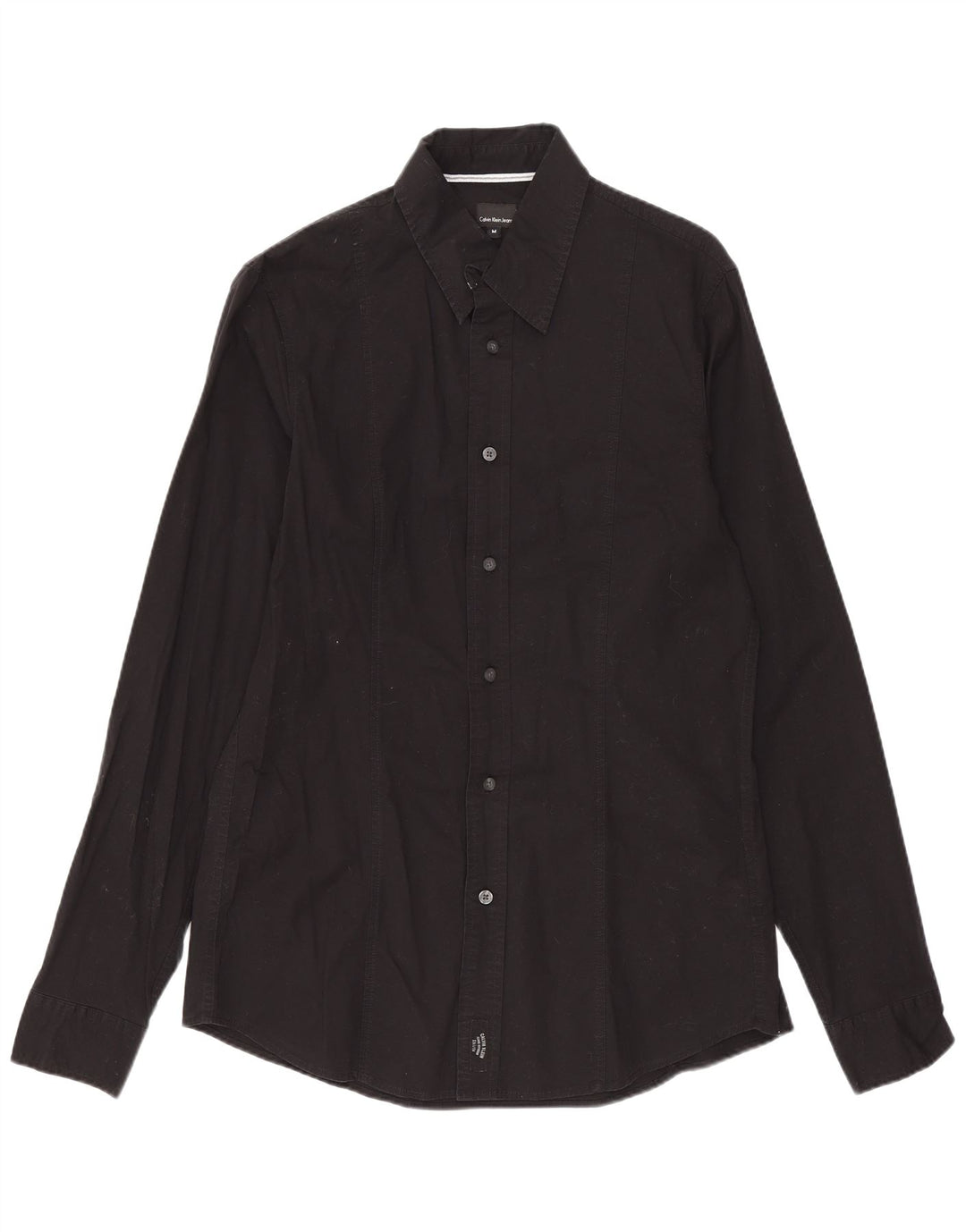 Calvin Klein Jeans Herrenhemd Mittelschwarze Baumwolle