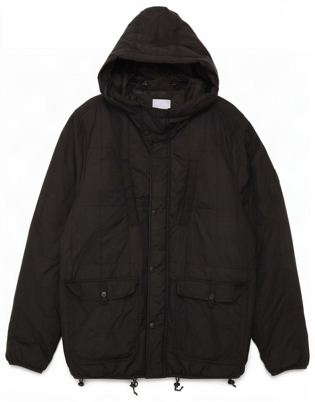 Bench Herren-Jacke mit Kapuze, gepolstert, UK 40, Größe L, Schwarz, Polyamid