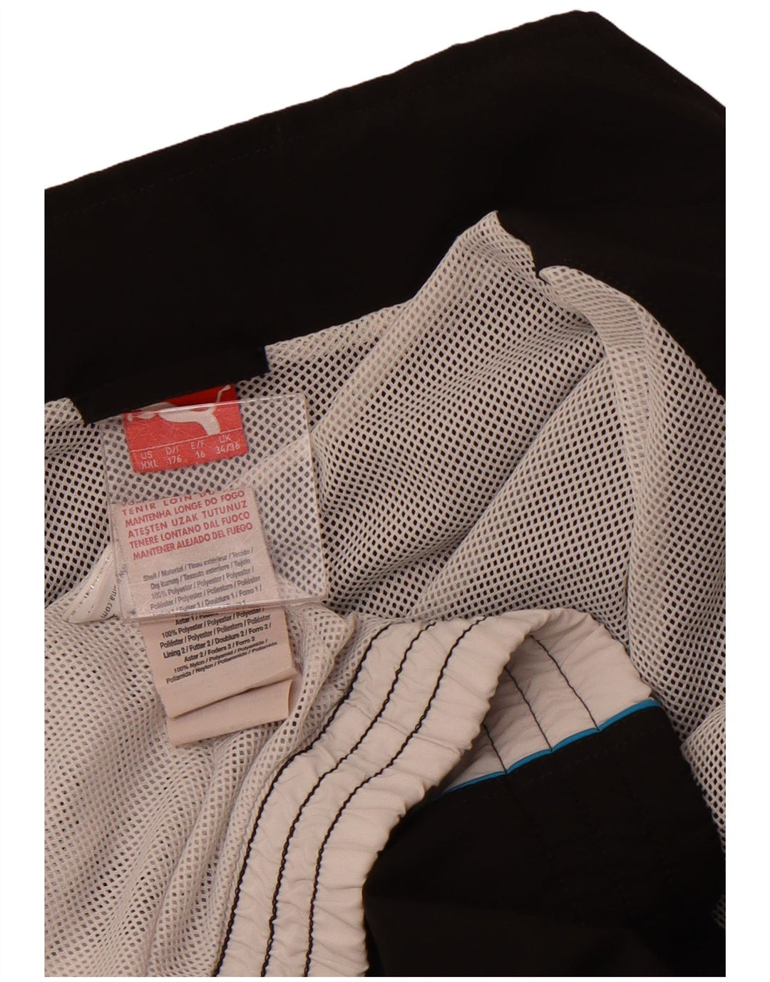 PUMA Jungen Grafik-Trainingsanzug-Top-Jacke, 15–16 Jahre, Schwarz, Farbblock