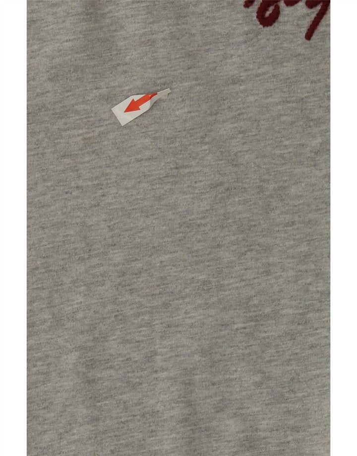 Tommy Hilfiger Herren Graphic Top Langarm 2XL Grau Baumwolle