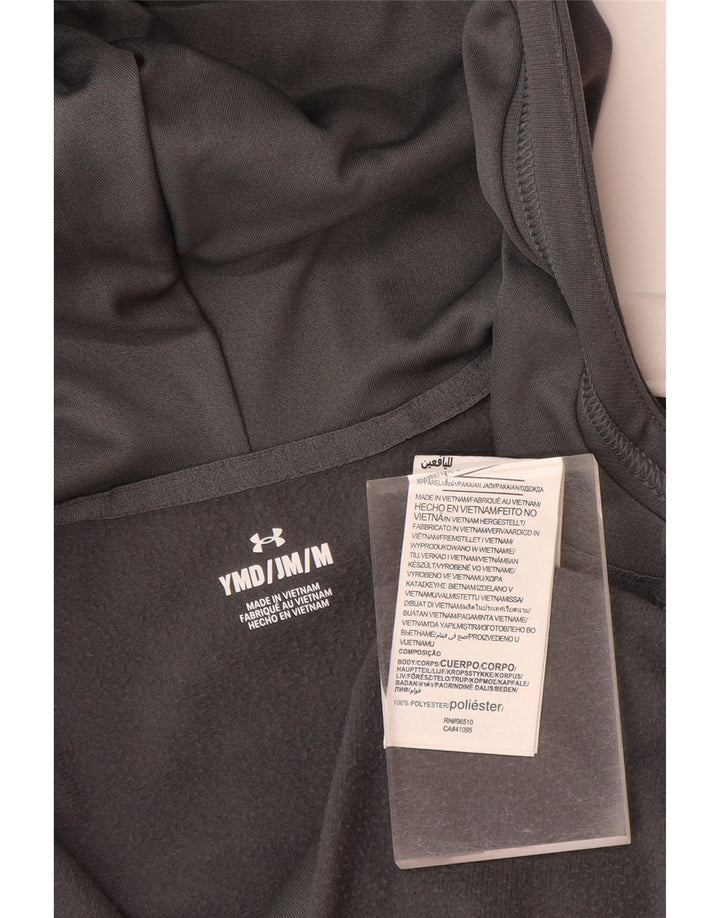 UNDER ARMOUR Kapuzenpullover mit Reißverschluss für Jungen, 9–10 Jahre, Mittelgrau, Farbblock