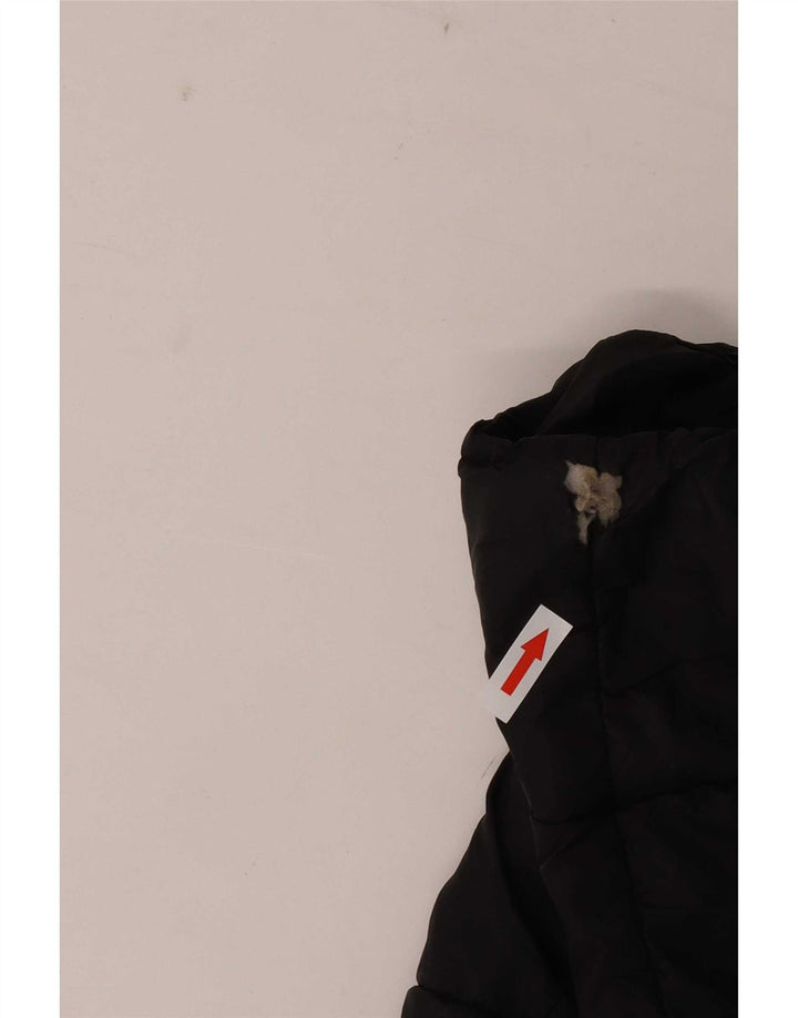 Zara Herren Wattierte Jacke UK 40 Large Schwarz Nylon