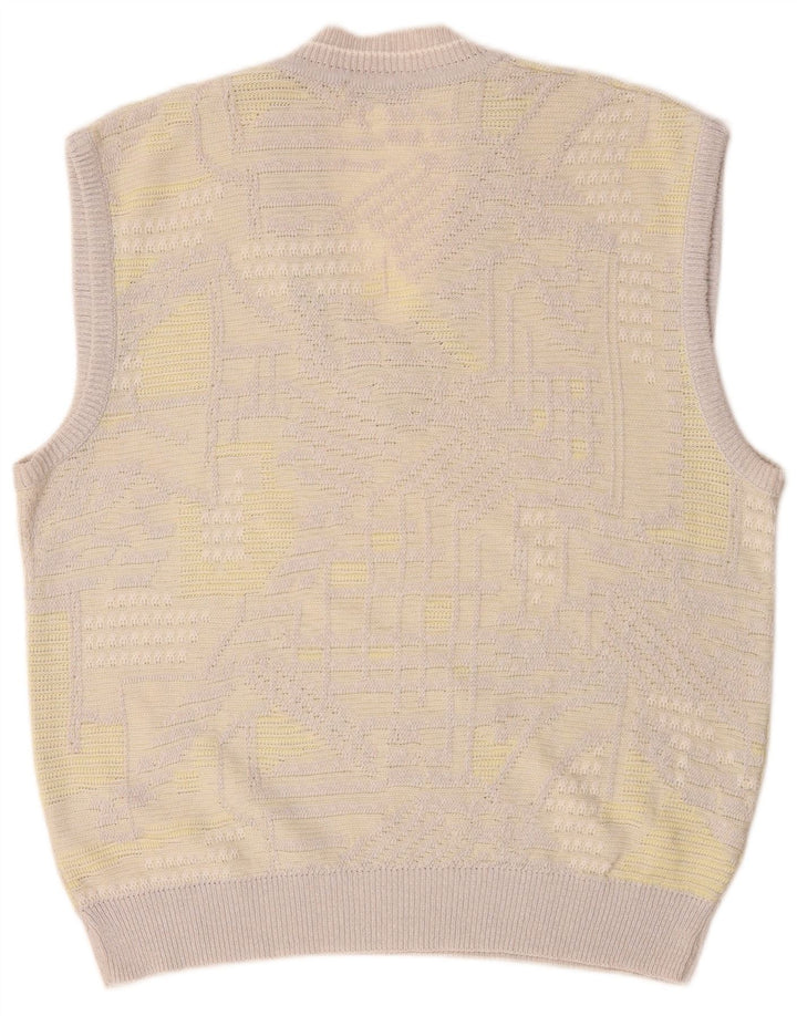 Bueckle Herren-Weste-Tanktop, groß, grau, geometrisch