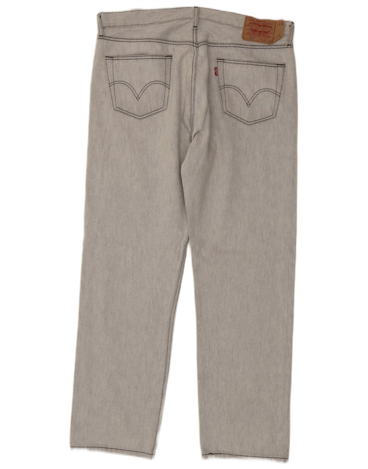Levi's Herren 501 Straight Jeans W38 L34 Graue Baumwolle