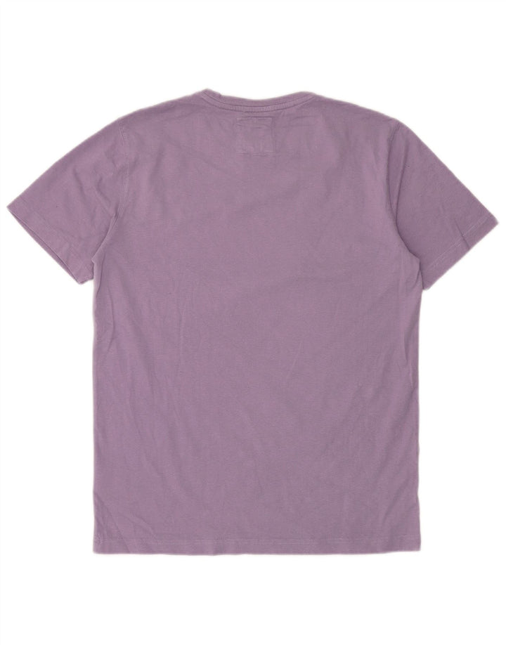 CREW CLOTHING Herren T-Shirt Top aus mittelvioletter Baumwolle