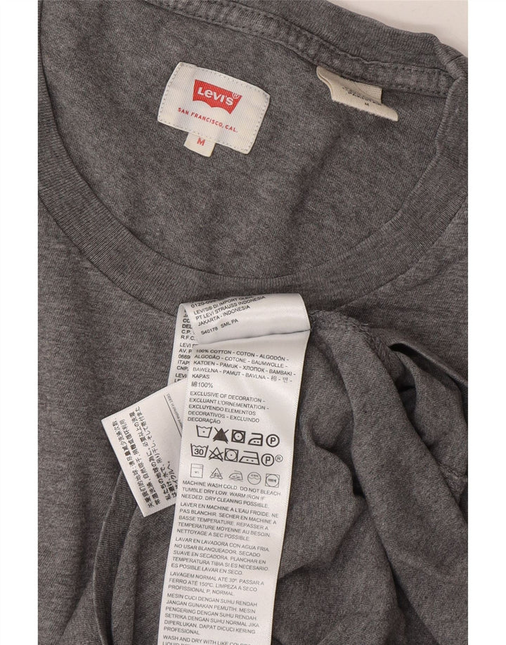 LEVI'S Mens T-Shirt Medium Grey Cotton Vintage Levi's and Second-Hand Levi's from Messina Hembry 