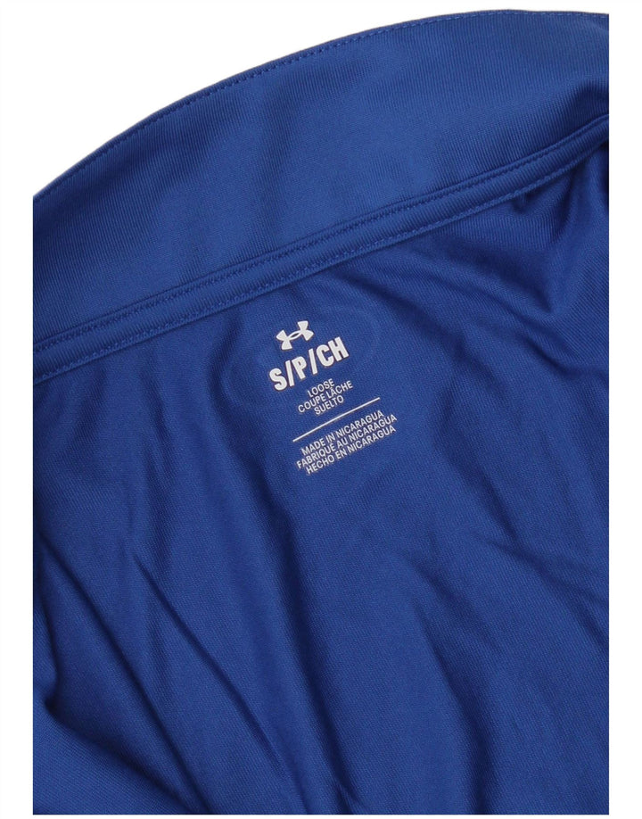 Under Armour Damen-Trainingsanzug-Top-Jacke UK 10 Small Blue