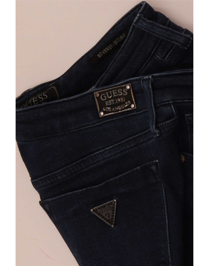 Guess Damen Beverly Skinny Jeans W28 L29 Marineblau