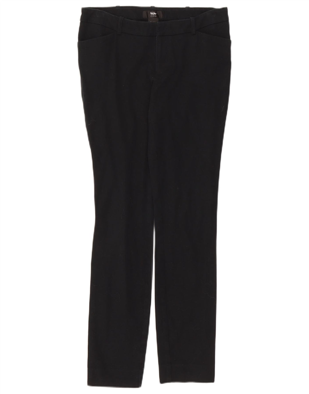 MOSSIMO Womens Slim Casual Trousers US 6 Medium W30 L30 Navy Blue Cotton