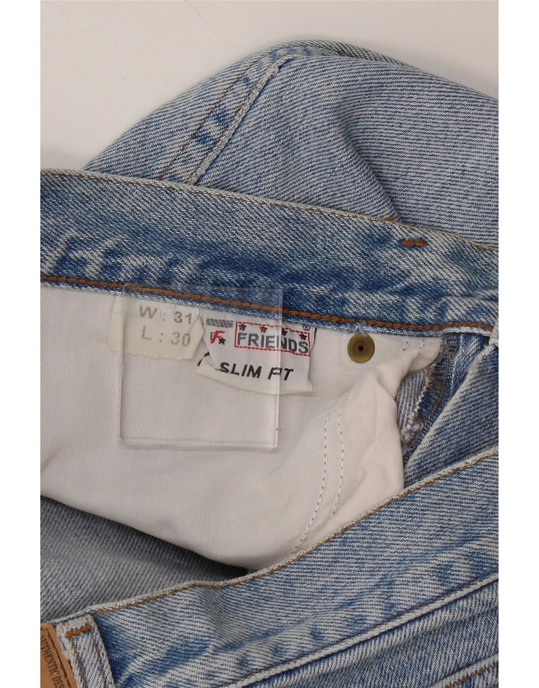 VINTAGE Womens Slim Jeans W31 L30 Blue Vintage Vintage and Second-Hand Vintage from Messina Hembry 