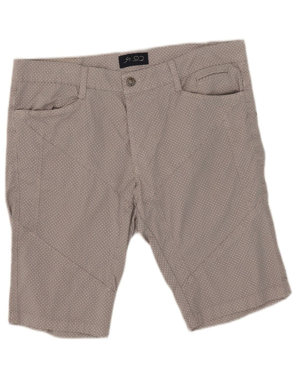 9.2 von Carlo Chionna Herren-Freizeitshorts W34 Large Grau Geometrisch