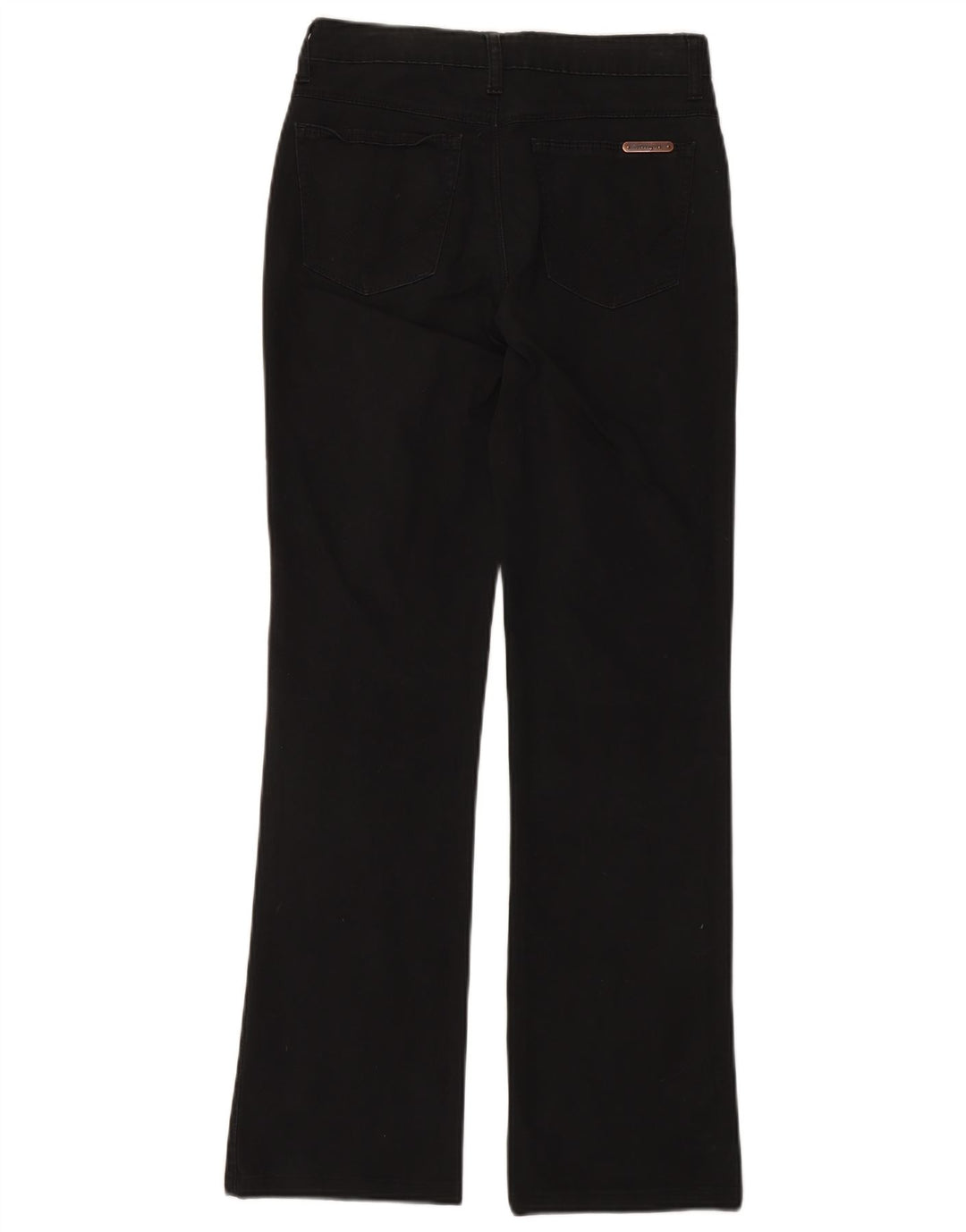 WRANGLER Damen Bootcut Jeans W28 L30 Schwarze Baumwolle