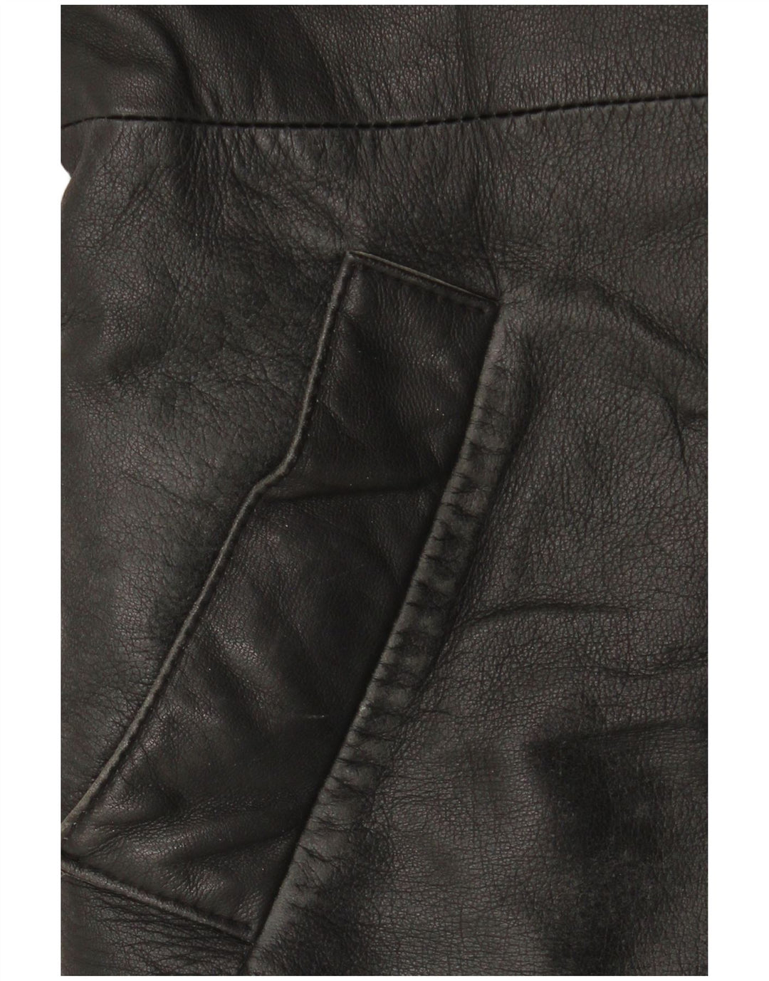 Dama Damen Lederjacke IT 44 Mittelschwarzes Colourblock-Leder