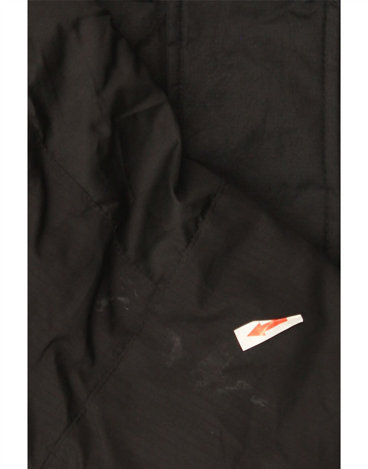 ZARA Herren-Jacke mit Kapuze, lockere Passform, gepolstert, Größe 36, Größe S, Schwarz, Polyester