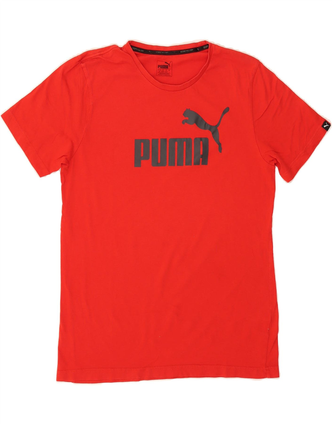 PUMA Mens Graphic T-Shirt Top Large Red Cotton Vintage Puma and Second-Hand Puma from Messina Hembry 
