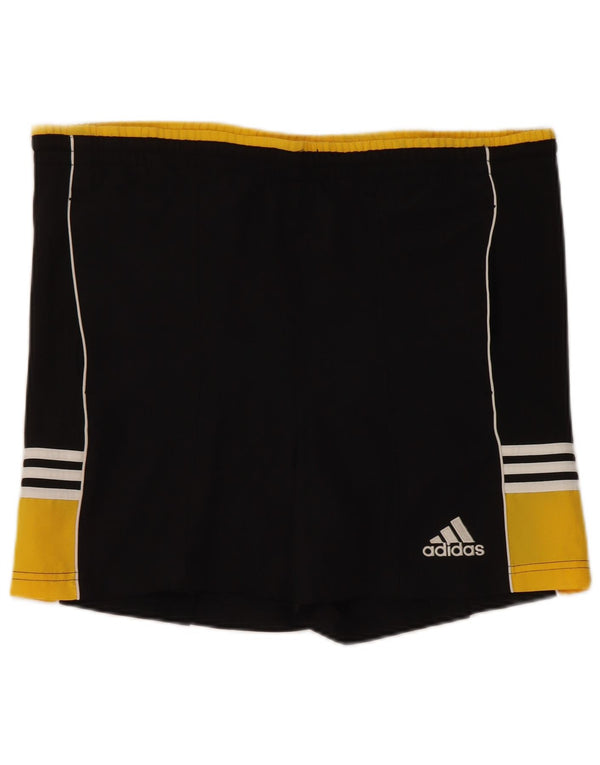 Adidas Damen Sportshorts UK 18 XL Schwarz Colourblock Polyester