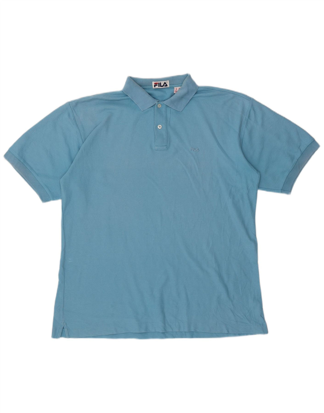 Fila Herren Poloshirt IT 54 XL Blau Baumwolle