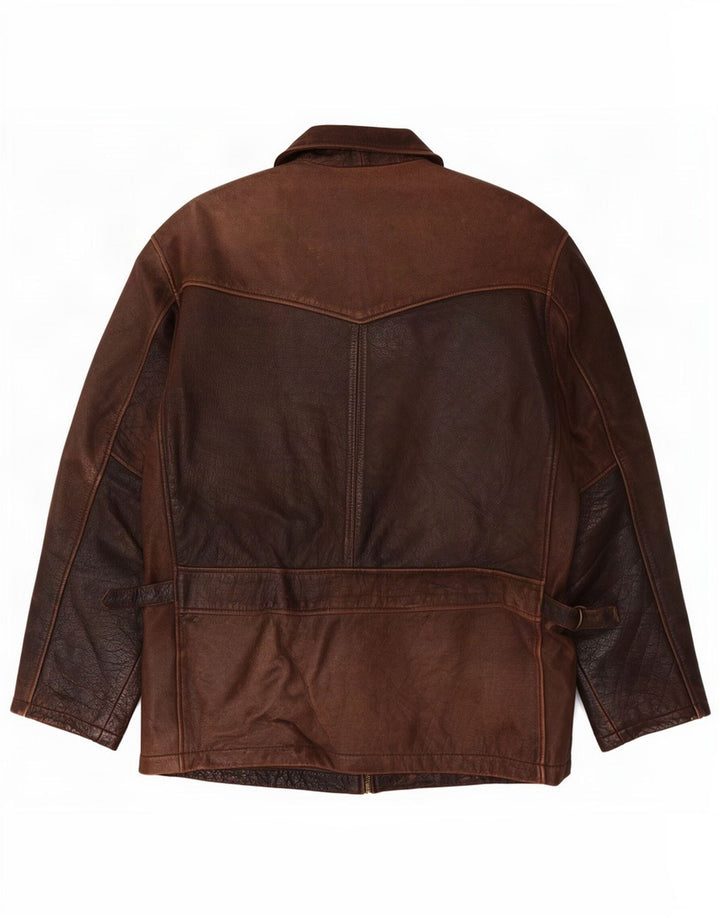 Oakwood Herren Lederjacke UK 38 Mittelbraun