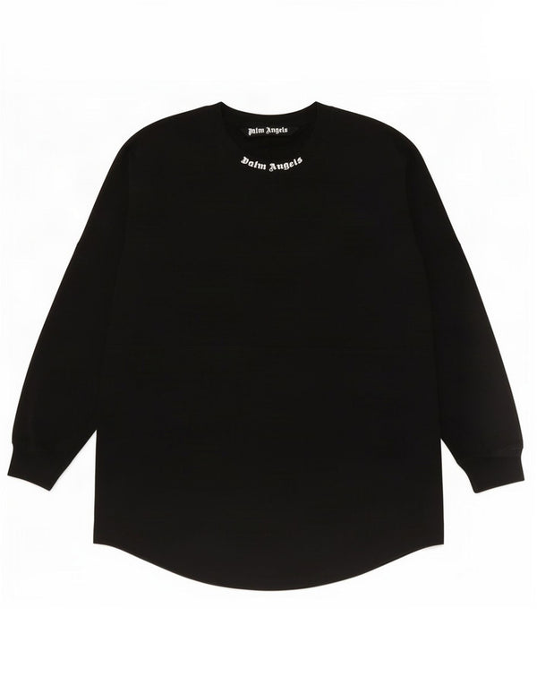 Grafischer Damen-Sweatshirt-Pullover UK 16 Large Schwarz Polyester
