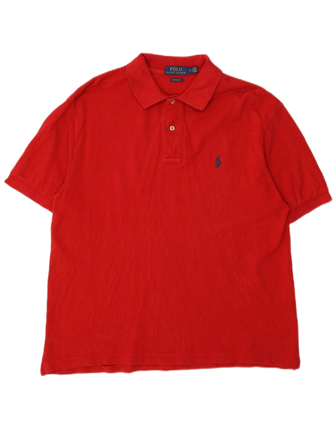 Polo Ralph Lauren Herren-Poloshirt mit klassischer Passform, mittelrote Baumwolle