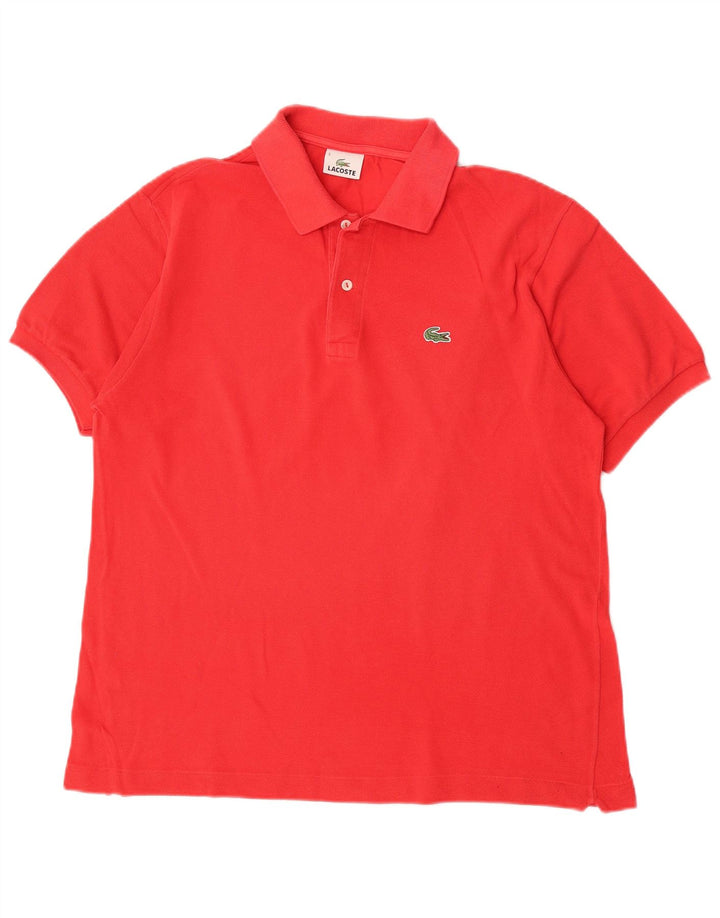 Lacoste Herren-Poloshirt, Größe 5, große rote Baumwolle