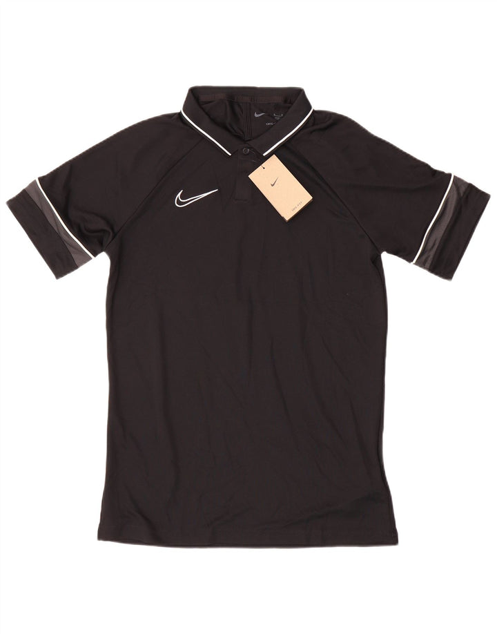Nike Herren Dri Fit Poloshirt Mittelschwarzes Colourblock-Polyester