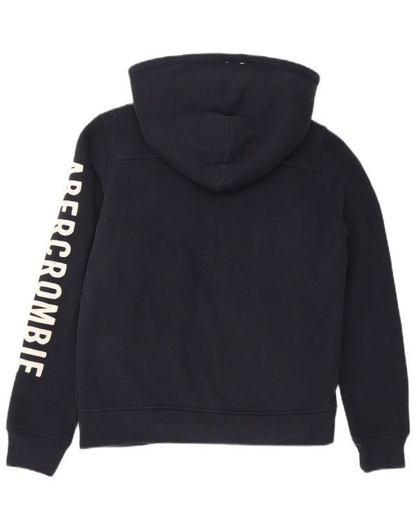ABERCROMBIE & FITCH Kapuzenpullover mit grafischem Reißverschluss für Jungen, 11–12 Jahre, Marineblau