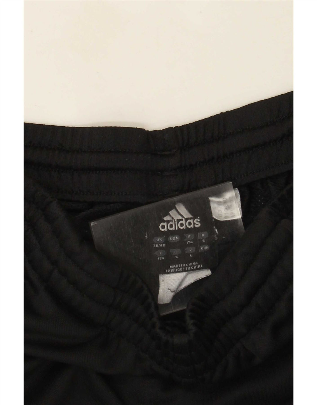 Adidas Herren-Trainingshose UK 38/40 Mittelschwarzes Polyester