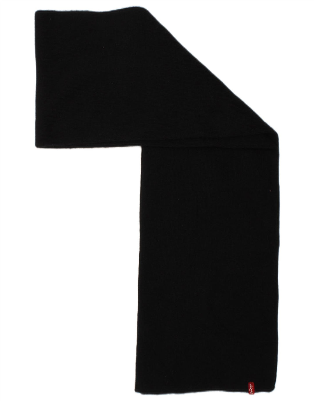 LEVI'S Mens Rectangle Scarf One Size Black Acrylic