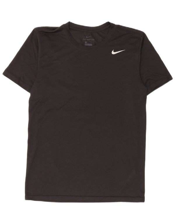 Nike Herren Dri Fit T-Shirt Top Small Schwarz Polyester