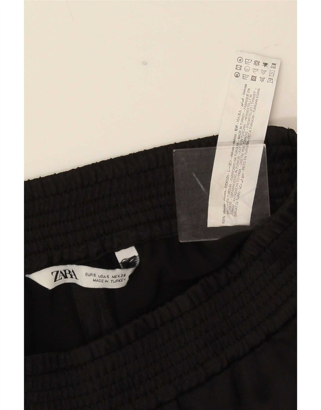 Zara Damen-Trainingshose, Gr. 10, Größe S, schwarze Viskose
