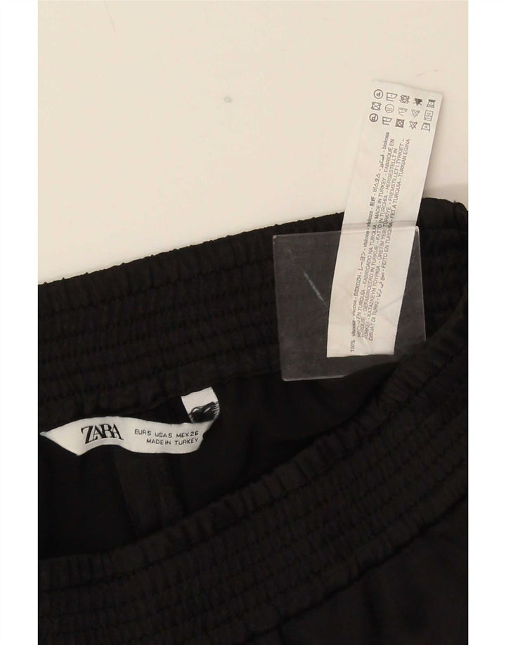 Zara Damen-Trainingshose, Gr. 10, Größe S, schwarze Viskose