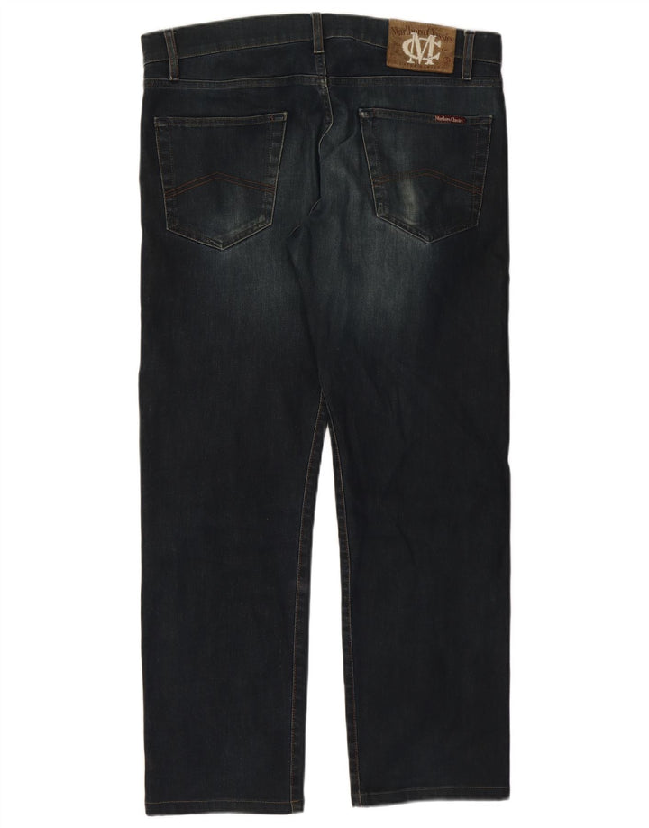 Marlboro Classics Herren Straight Jeans W34 L28 Blaue Baumwolle
