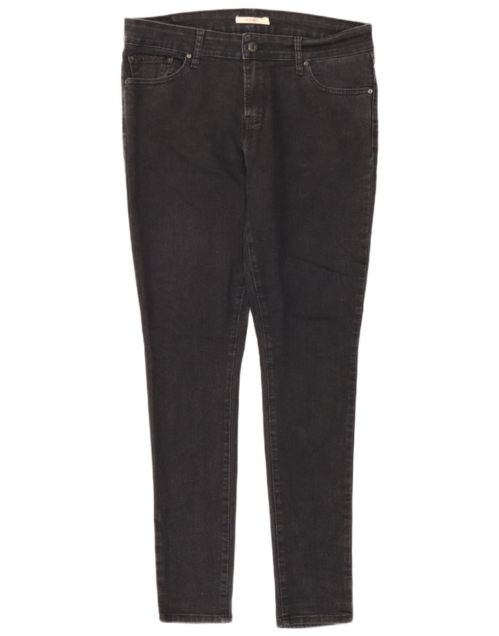 Levi's Damen 711 Skinny Jeans W31 L31 Schwarz