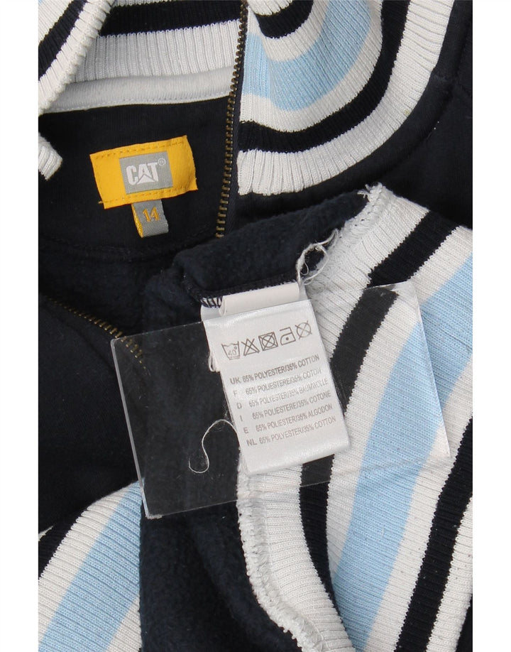 Caterpillar Jungen-Trainingsanzugoberteil mit Grafik, 13–14 Jahre, Marineblau
