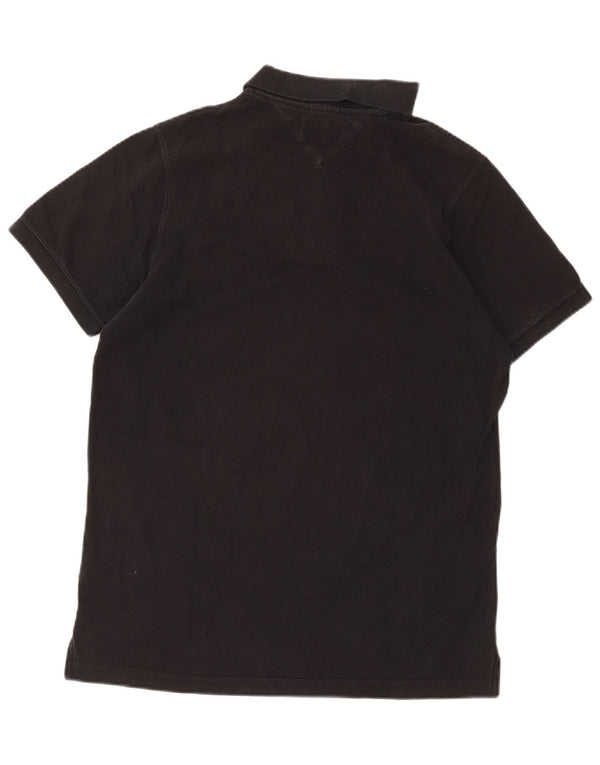 Tommy Hilfiger Herren Poloshirt XL Schwarz Baumwolle